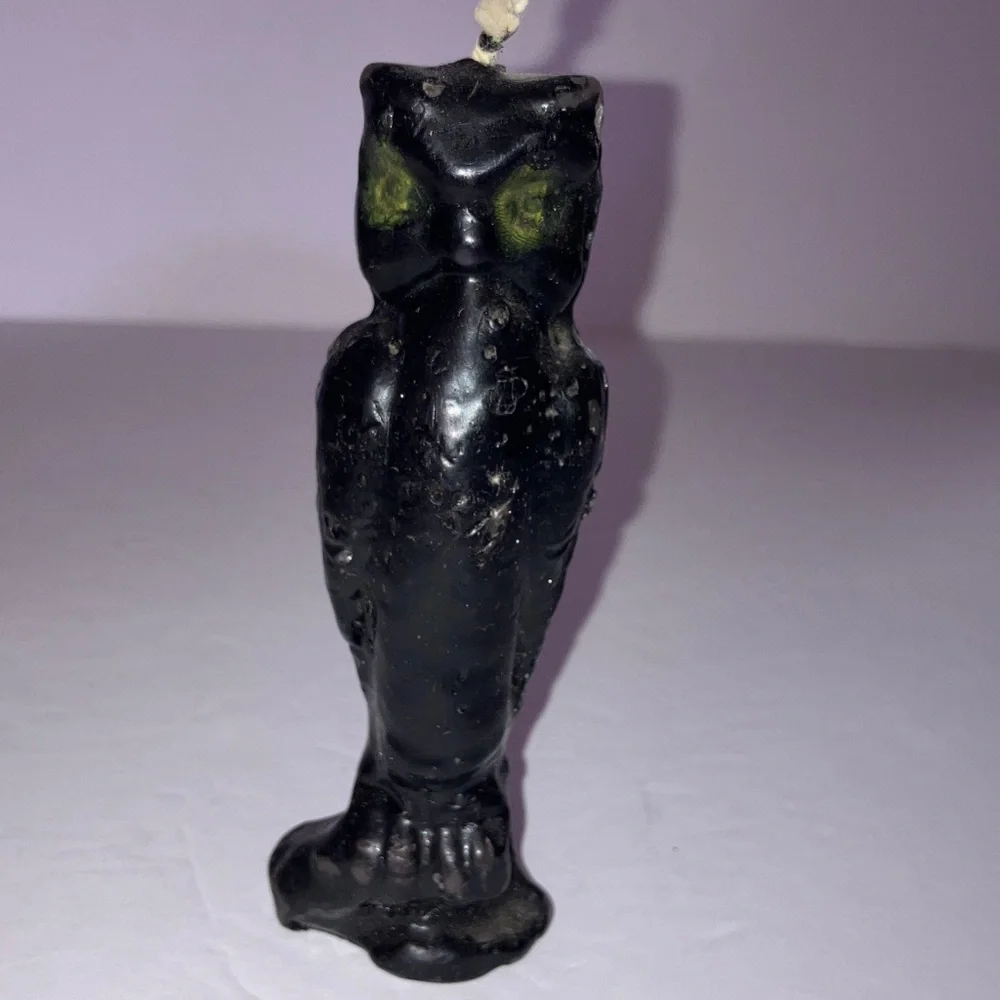 Vintage‎ Owl Candle Set of Two